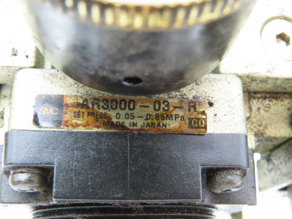 SMC AR3000/AL3000 Pneumatic Air Line Filter Regulator Lubricator Combo 3/8"