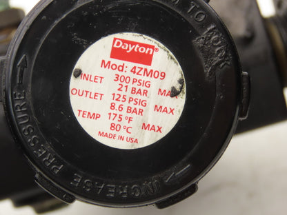 Dayton 4ZM09 Compressed Air Line Filter Regulator Lubricator Combo 3/4"npt