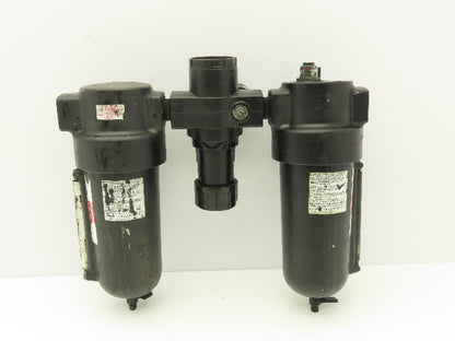 Dayton 4ZM09 Compressed Air Line Filter Regulator Lubricator Combo 3/4"npt