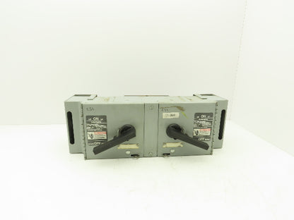 Siemens V7E3633R Vacu-Break Switch Disconnect Dual Twin 600V 100A 3Ph Fusible