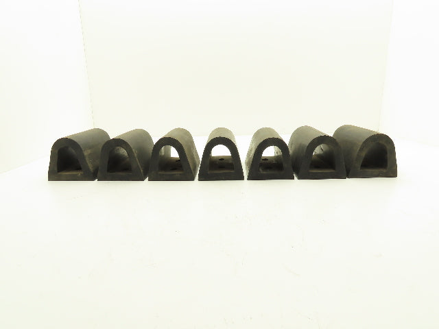 Rubber Loading Dock Bumper Hollow 6"x 4" Lot of 7