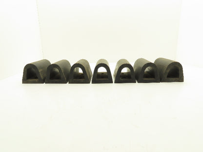Rubber Loading Dock Bumper Hollow 6"x 4" Lot of 7
