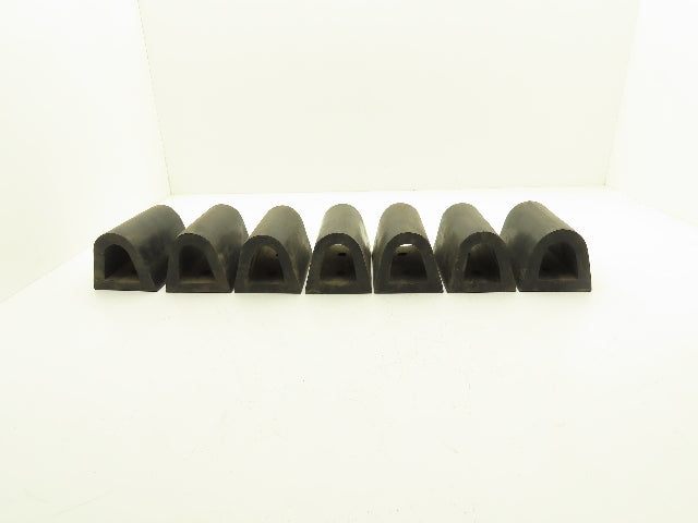 Rubber Loading Dock Bumper Hollow 6"x 4" Lot of 7
