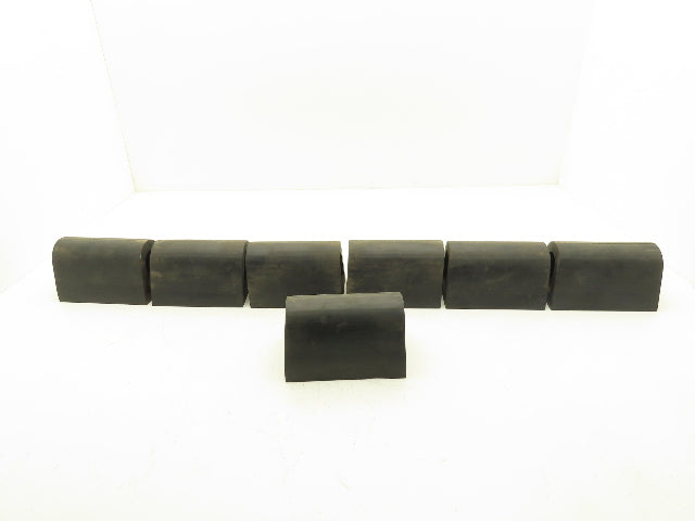 Rubber Loading Dock Bumper Hollow 6"x 4" Lot of 7