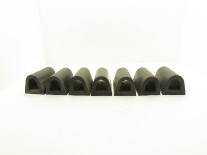 Rubber Loading Dock Bumper Hollow 6"x 4" Lot of 7
