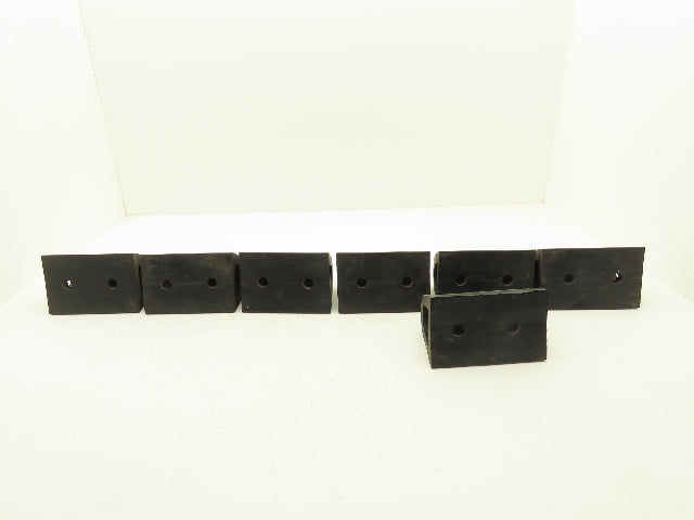 Rubber Loading Dock Bumper Hollow 6"x 4" Lot of 7