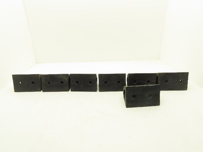 Rubber Loading Dock Bumper Hollow 6"x 4" Lot of 7