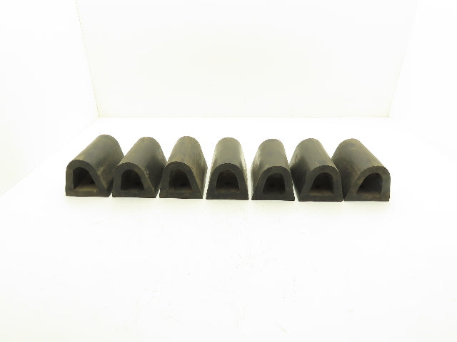 Rubber Loading Dock Bumper Hollow 6"x 4" Lot of 7