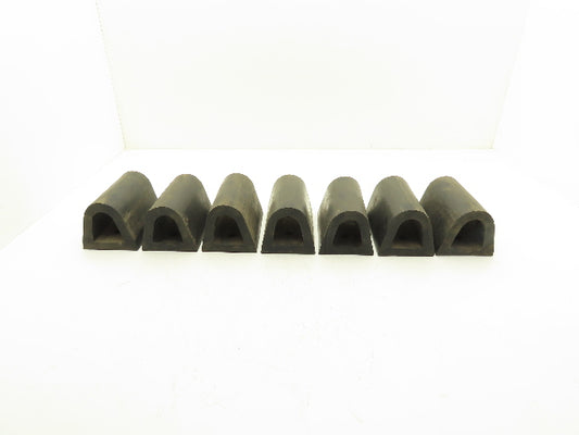 Rubber Loading Dock Bumper Hollow 6"x 4" Lot of 7