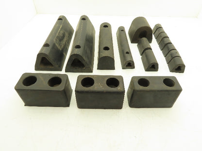 Rubber Loading Dock Bumper Hollow Solid Mixed Size Lot of 17 *READ*