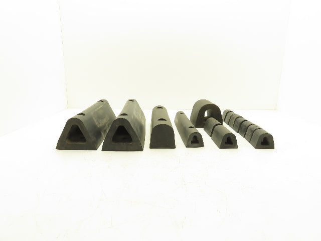 Rubber Loading Dock Bumper Hollow Solid Mixed Size Lot of 17 *READ*