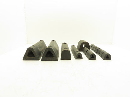 Rubber Loading Dock Bumper Hollow Solid Mixed Size Lot of 17 *READ*