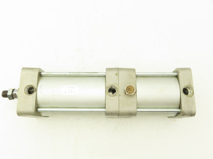 SMC NCDA1B400-0225+0225-XC  2-Stage Pneumatic Air Cylinder 4" Bore 4.5" Stroke