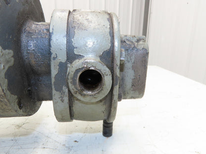 Brown & Sharp No2 Gear Pump 1/2" NPT Vintage Delco Motor 3PH 220/440V 1/2HP