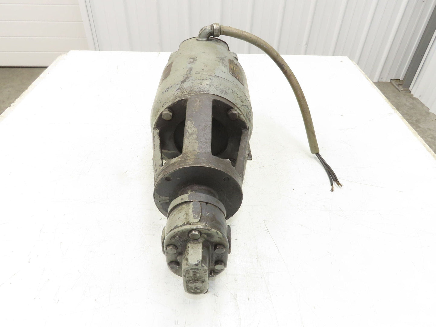 Brown & Sharp No2 Gear Pump 1/2" NPT Vintage Delco Motor 3PH 220/440V 1/2HP