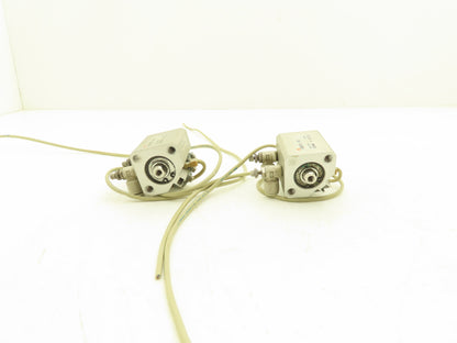 SMC CDQ2A20-10D-M9BVL Pneumatic Cylinder 20mm Bore 10mm Stroke 145 PSI Lot of 2