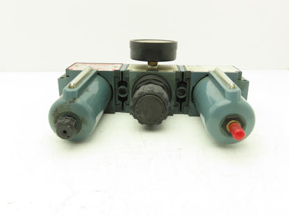 Schrader Bellows 4569-2000 Compressed Air Regulator Filter Lubricator Combo 3/4"