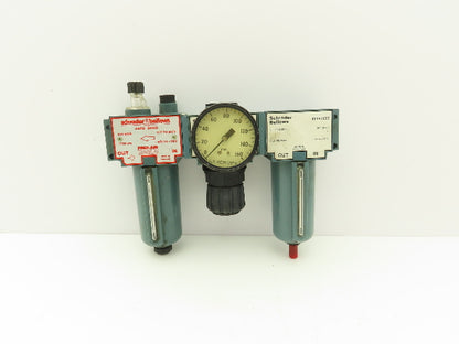 Schrader Bellows 4569-2000 Compressed Air Regulator Filter Lubricator Combo 3/4"