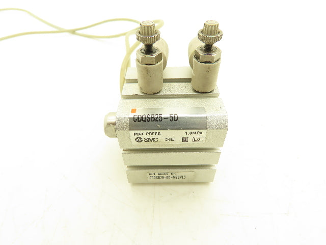 SMC CDQSB25-5D-M9BVLS Pneumatic Air Cylinder 25mm Bore 5mm Stroke 145PSI Lot of2