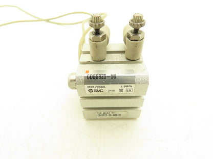 SMC CDQSB25-5D-M9BVLS Pneumatic Air Cylinder 25mm Bore 5mm Stroke 145PSI Lot of2
