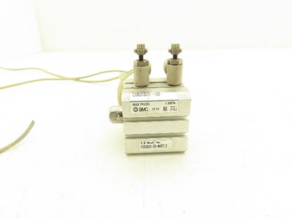 SMC CDQSB25-5D-M9BVLS Pneumatic Air Cylinder 25mm Bore 5mm Stroke 145PSI Lot of2
