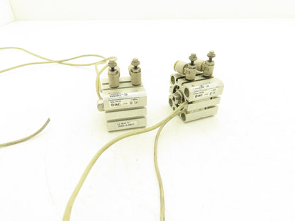 SMC CDQSB25-5D-M9BVLS Pneumatic Air Cylinder 25mm Bore 5mm Stroke 145PSI Lot of2