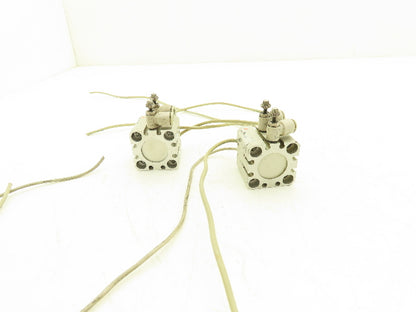 SMC CDQSB25-5D-M9BVLS Pneumatic Air Cylinder 25mm Bore 5mm Stroke 145PSI Lot of2