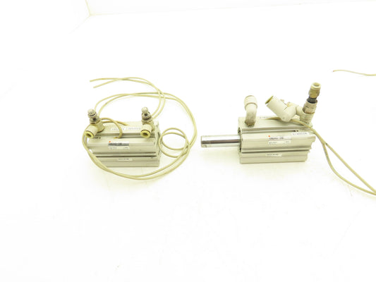 SMC CDQ2A32-50D-M9BL Pneumatic Air Cylinder 32mm Bore 50mm Stroke 145PSI Lot of2