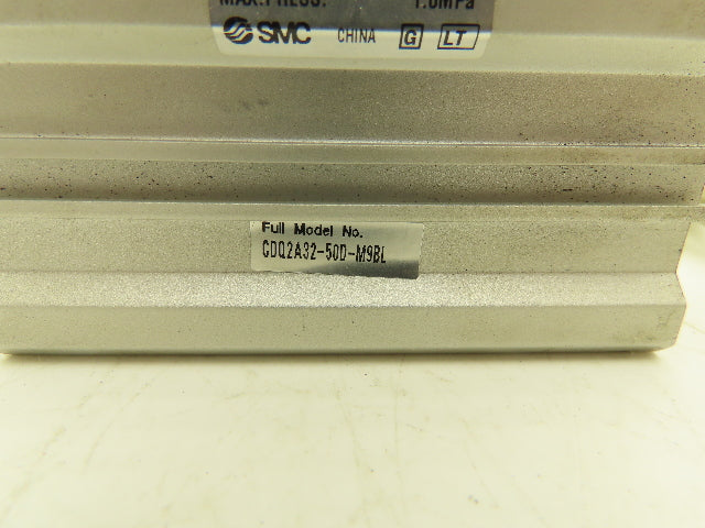 SMC CDQ2A32-50D-M9BL Pneumatic Air Cylinder 32mm Bore 50mm Stroke 145PSI Lot of2