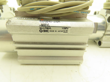 SMC RSDQB40-20DK-M9BVL Pneumatic Air Cylinder 40mm Bore 20mm Stroke Lot of 6
