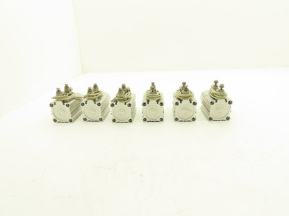 SMC RSDQB40-20DK-M9BVL Pneumatic Air Cylinder 40mm Bore 20mm Stroke Lot of 6