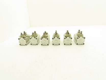 SMC RSDQB40-20DK-M9BVL Pneumatic Air Cylinder 40mm Bore 20mm Stroke Lot of 6