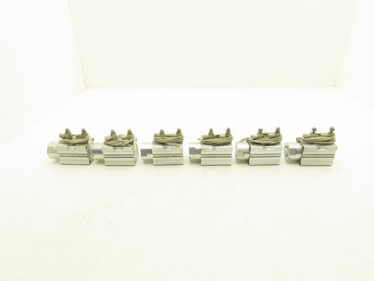 SMC RSDQB40-20DK-M9BVL Pneumatic Air Cylinder 40mm Bore 20mm Stroke Lot of 6