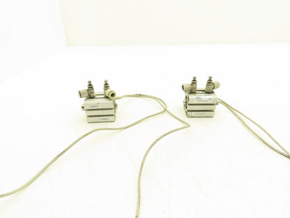 SMC CDQSWB20-5D-M9BVL Pneumatic Air Cylinder Double End 5mm Stroke Lot of 2
