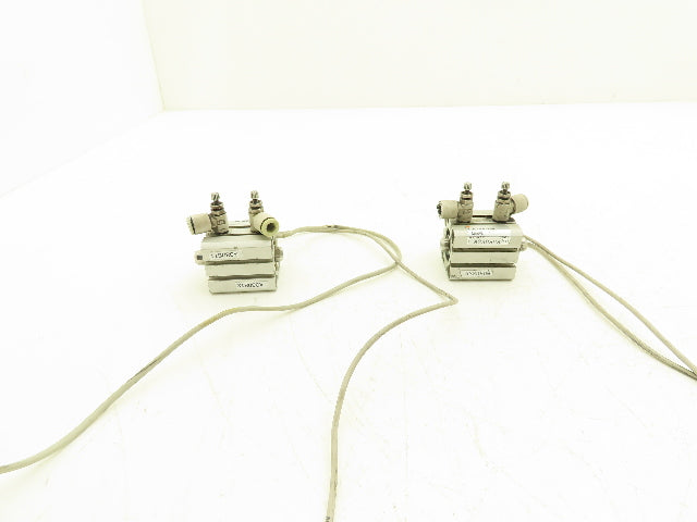 SMC CDQSWB20-5D-M9BVL Pneumatic Air Cylinder Double End 5mm Stroke Lot of 2