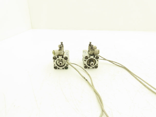 SMC CDQSWB20-5D-M9BVL Pneumatic Air Cylinder Double End 5mm Stroke Lot of 2