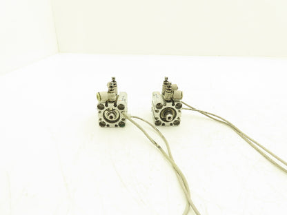 SMC CDQSWB20-5D-M9BVL Pneumatic Air Cylinder Double End 5mm Stroke Lot of 2