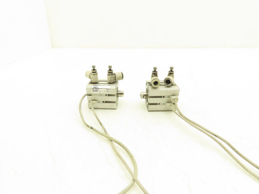 SMC CDQSWB20-5D-M9BVL Pneumatic Air Cylinder Double End 5mm Stroke Lot of 2