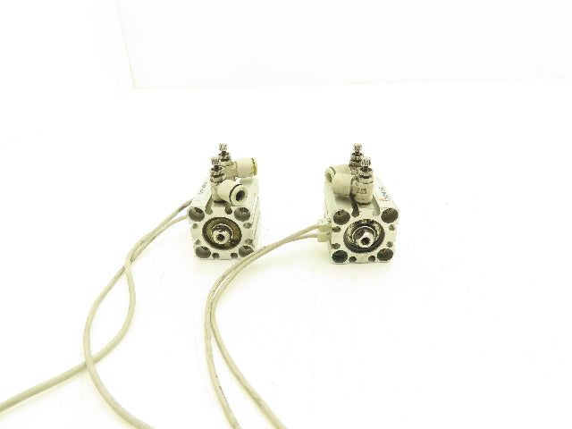 SMC CDQSWB20-5D-M9BVL Pneumatic Air Cylinder Double End 5mm Stroke Lot of 2