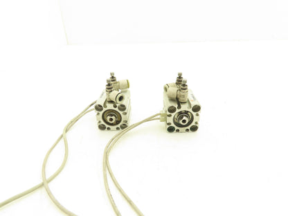 SMC CDQSWB20-5D-M9BVL Pneumatic Air Cylinder Double End 5mm Stroke Lot of 2