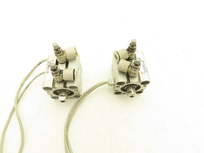 SMC CDQSWB20-5D-M9BVL Pneumatic Air Cylinder Double End 5mm Stroke Lot of 2