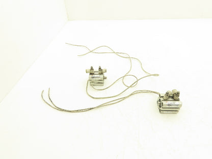 SMC CDQSWB20-5D-M9BVL Pneumatic Air Cylinder Double End 5mm Stroke Lot of 2