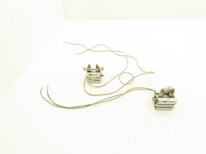 SMC CDQSWB20-5D-M9BVL Pneumatic Air Cylinder Double End 5mm Stroke Lot of 2