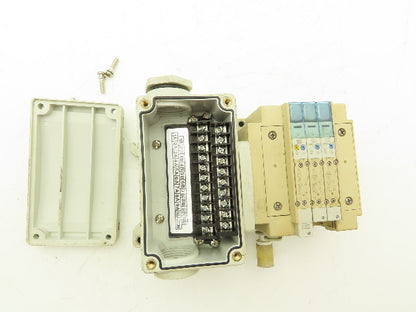 SMC SY3100/SY3300 3-Station Pneumatic Manifold 5/2, 5/3 Solenoid Valves 24VDC