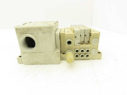SMC SY3100/SY3300 3-Station Pneumatic Manifold 5/2, 5/3 Solenoid Valves 24VDC