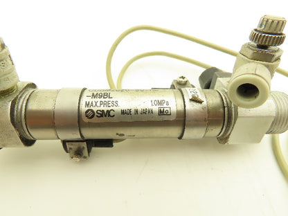 SMC CDBM2U20-50-HL-M9BL Pneumatic Air Cylinder 20mm Bore 50mm Stroke Lot of 2