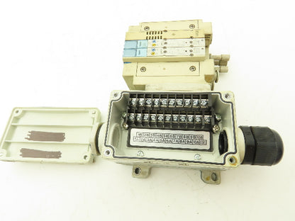 SMC SY3200-5UD1  3-Station Pneumatic Manifold 5/2 Solenoid Valves 24VDC