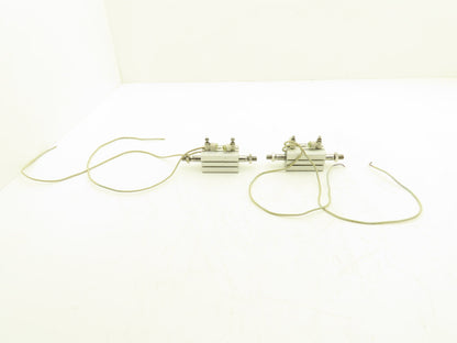 SMC CDQSWB25-30DM-M9BL Pneumatic Air Cylinder Double End 5mm Stroke Lot of 2