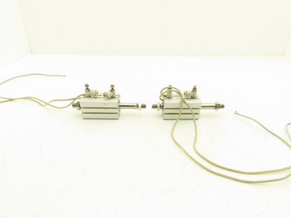SMC CDQSWB25-30DM-M9BL Pneumatic Air Cylinder Double End 5mm Stroke Lot of 2