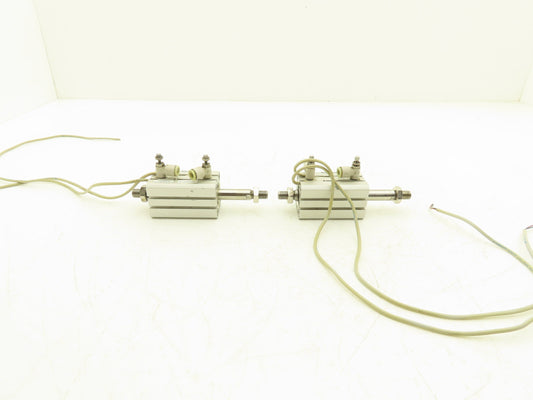 SMC CDQSWB25-30DM-M9BL Pneumatic Air Cylinder Double End 5mm Stroke Lot of 2
